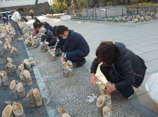 小倉城竹あかりボランティア トップ保険サービス株式会社